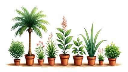 Obraz premium palm tree in a pot