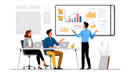 Fototapeta premium business people in a meeting room