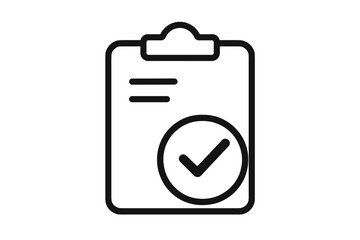 Vector illustration eps10 of a compliance icon represented by a quality check line sign