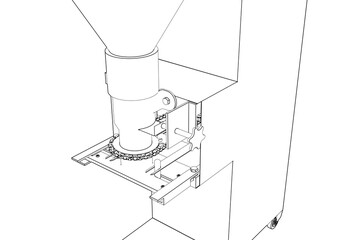 Industrial Meatball Forming Equipment: Versatile Automated Meat Ball Molding Machine for Food Factories and Restaurant Supply, High-Resolution PNG with Transparent Background for Professional Use.