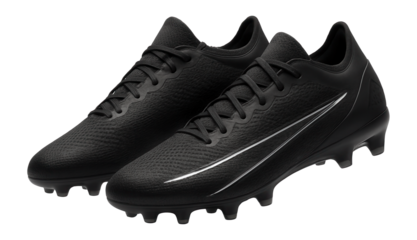 Soccer cleats with molded heel and reflective elements for visibility