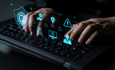 Digital copyright protection system showing secure ownership, intellectual property rights, content...