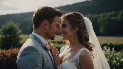 Beautiful wedding couple
