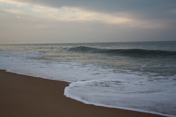 beach at dusk