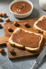 Homemade Sweet Chocolate Hazelnut Toast