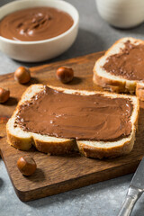 Homemade Sweet Chocolate Hazelnut Toast