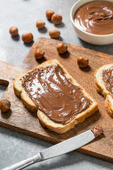 Homemade Sweet Chocolate Hazelnut Toast