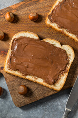 Homemade Sweet Chocolate Hazelnut Toast