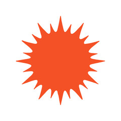 color illustration scarlet sun on white background vector
Vector illustration on white background weather