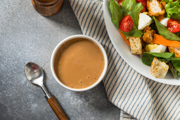 Homemade Creamy Balsamic Salad Dressing