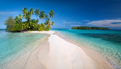 Fototapeta premium cayos zapatillas bocas del toro pristine beauty cayos zapatillas in the bocas del toro archipelago panama is a paradise of pristine beaches
