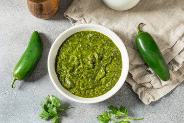 Healthy Homemade Spicy Green Zhoug Sauce