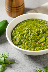 Healthy Homemade Spicy Green Zhoug Sauce