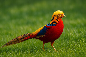 Majestic Golden Pheasant Vibrant Colors of Nature's Masterpiece
