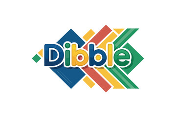 Dibble Colorful Logo Vector On White Background.01