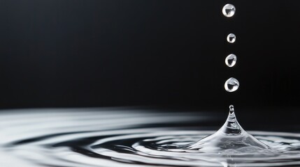 Water drop impacting a still surface