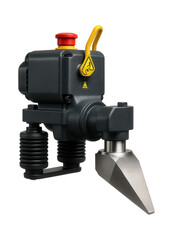 Electric hydraulic wedge breaker with a compact motor housing and vibration-dampening mounts for reduced operator fatigue