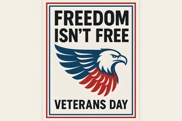 Veterans day freedom eagle patriotic american flag honoring service