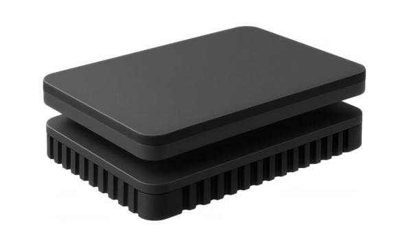 Layered composite vibration pad with a non-slip surface for a high-precision measuring instrument