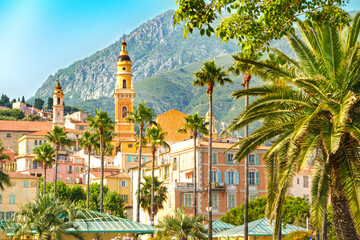Scenic view of Menton on the French Riviera