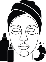 Minimalist Spa Facial Treatment Design