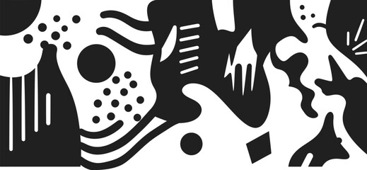 Illustration of Minimalist vector design of street art mural painting by a world-class graphic designer. black and white,  no text, minimalist, abstract, clean white  © Tharindu