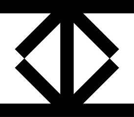 abstract shape black form. PNG