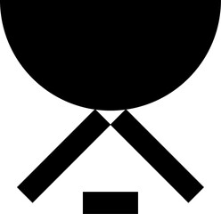abstract shape black form. PNG