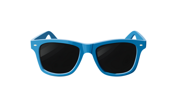 Simple Blue Sunglasses Illustration, png transparent  Background - Powered by Adobe