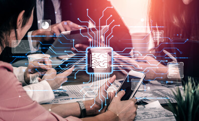 AI assistant with LLM, big data, machine learning, and generative AI powers prompt engineering and...