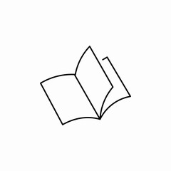 book open icon sign vector