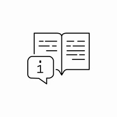 book knowledge information icon sign vector