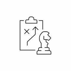 clipboard strategy icon sign vector