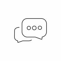 dialogue chat icon sign vector