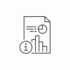 finance report information icon sign vector