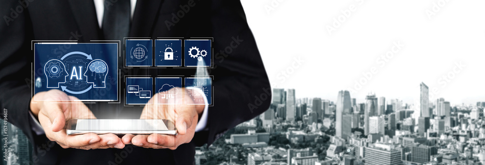 Poster ai system integration improves artificial intelligence platform. ai system integration enhances auto