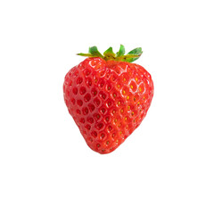 Fresh Ripe Strawberry Isolated on Transparent Background