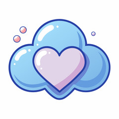 heart shaped cloud