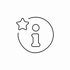 information help rate star icon sign vector