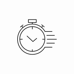 stopwatch timer icon sign vector