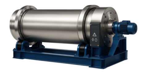 Counter-current rotary cooler with a rotating drum for cooling agglomerated materials in a mineral processing plant