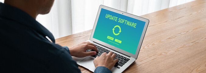 Software update on computer for modish version of device software upgrade