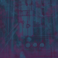 Abstract image for printing - digital painting. The picture is painted by hand on a tablet. © neurostructure