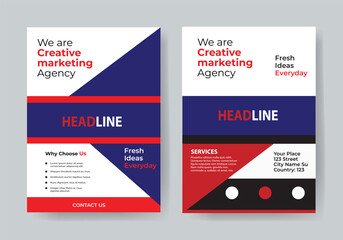 Corporate business flyer template design set, Brochure design, cover modern layout, annual report, poster, flyer in A4 with colorful business proposal, promotion, advertise, publication, cover page.