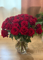 Bouquet of red roses