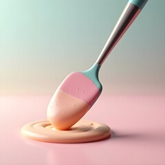 isolated, food, egg, white, spoon, breakfast, cup, cream, glass, pink, brown, blue, medicine, easter