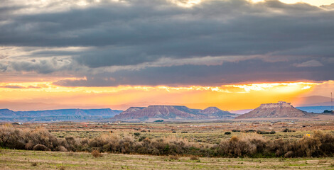 cloudy sky desert