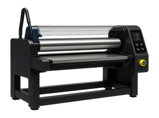 Flatbed fabric printing machine with precision rollers for textile design studios