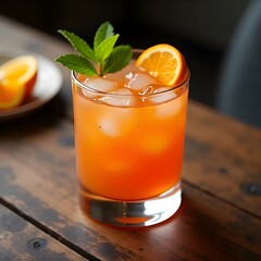 drink, glass, tea, ice, cocktail, lemon, beverage, fruit, cold, alcohol, isolated, orange, fresh, mint, refreshment, citrus, juice, iced, liquid, summer, white, yellow, lime, green, slice