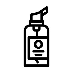 Fototapeta premium travel size liquid soap line icon vector illustration